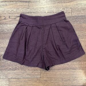 Abercrombie & Fitch Linen-Blend Flat Front Pull On Shorts - Size S